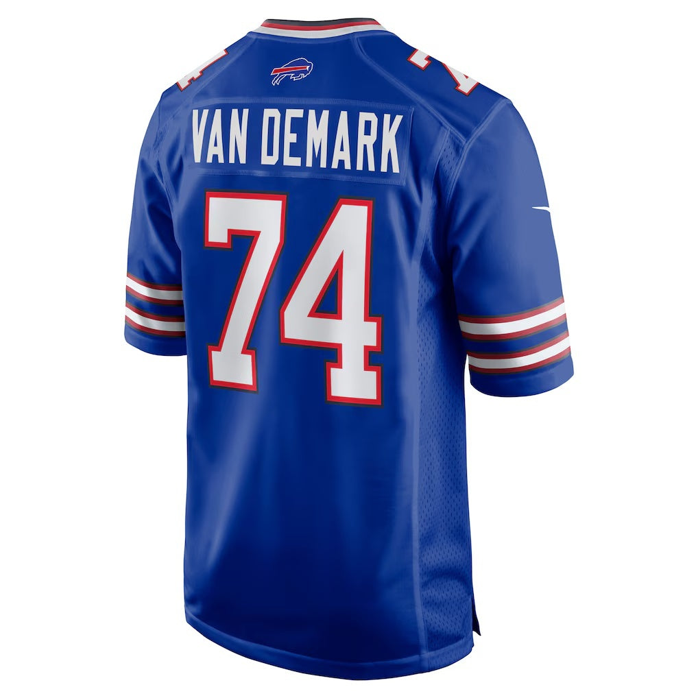 B.Bills #74 Ryan Van Demark Royal BUTLER Game Player Jersey