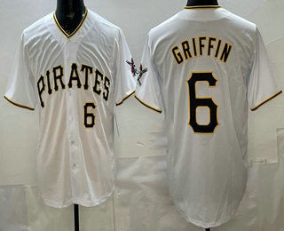 Pittsburgh Pirates #6 Konnor Griffin White BUTLER Limited Jersey