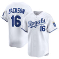Kansas City Royals #16 Bo Jackson White BUTLER Home Limited Player Jersey