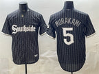Chicago White Sox #5 Munetaka Murakami Black BUTLER 2021 City Connect Cool Base Stitched Jersey