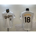 Los Angeles Dodgers #18 Yoshinobu Yamamoto White Gold BUTLER Home Limited Stitched Jersey 2
