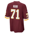 W.Football Team #71 Charles Mann Burgundy BUTLER Retired Player Jersey