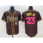 San Diego Padres #23 Fernando Tatis Jr Brown BUTLER NEW 2023 City Connect Cool Base Stitched Jersey