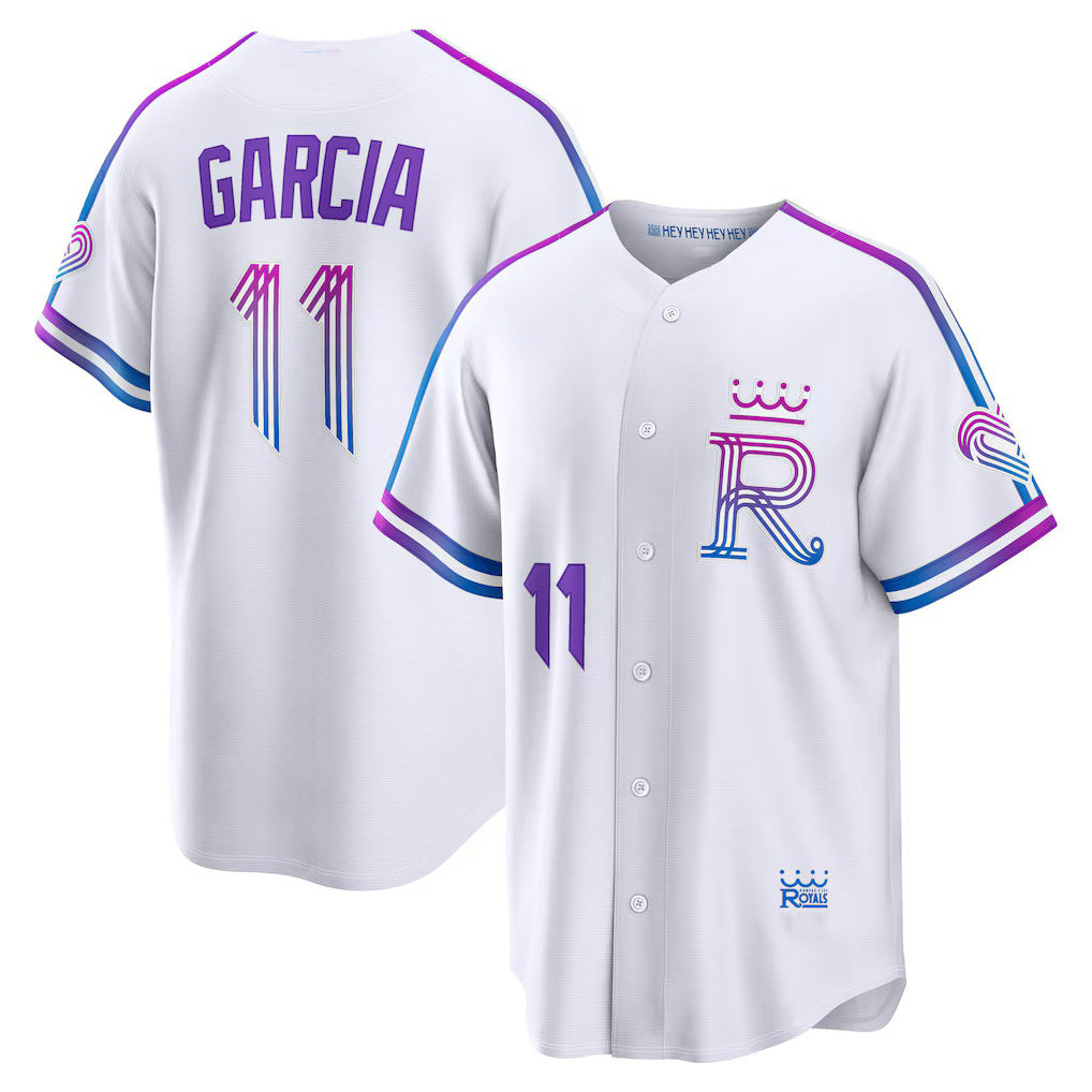 Kansas City Royals #11 Maikel Garcia White BUTLER 2026 City Connect Stadium Jersey