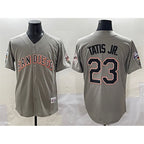 San Diego Padres #23 Fernando Tatis Jr. Gray BUTLER Fashion Throwback With Patch Cool Base Stitched Jersey