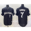 Philadelphia Phillies #7 Trea Turner Black BUTLER Gothic Vapor Limited Stitched Jersey