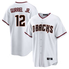 Arizona Diamondbacks #12 Lourdes Gurriel Jr Player White BUTLER Home Game Stitched Jerseys