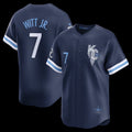 Kansas City Royals #7 Bobby Witt Jr.Navy BUTLER City Connect Limited Player Jersey