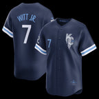 Kansas City Royals #7 Bobby Witt Jr.Navy BUTLER City Connect Limited Player Jersey