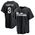 Philadelphia Phillies #3 Bryce Harper Black BUTLER Lights Out Limited Stitched Jersey