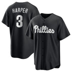 Philadelphia Phillies #3 Bryce Harper Black BUTLER Lights Out Limited Stitched Jersey