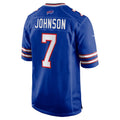 B.Bills #7 Taron Johnson Royal BUTLER Game Jersey
