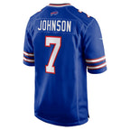 B.Bills #7 Taron Johnson Royal BUTLER Game Jersey