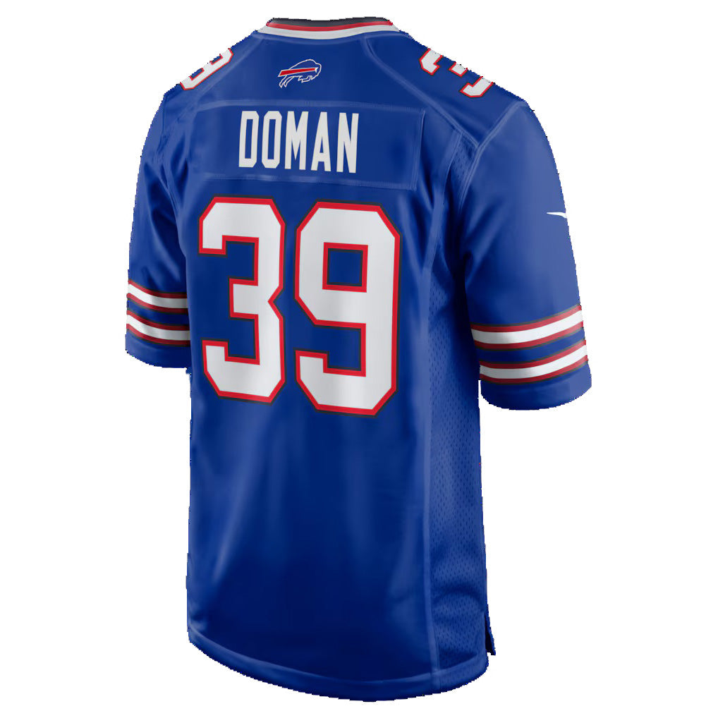 B.Bills #39 Tommy Doman Royal BUTLER Team Game Jersey