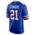 B.Bills #21 Mike Edwards Royal BUTLER Game Jersey
