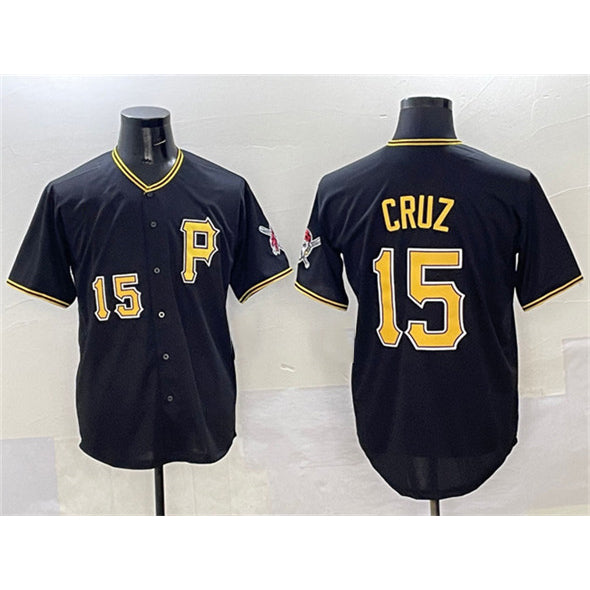 Pittsburgh Pirates #15 Oneil Cruz Black BUTLER 2025 Limited Stitched Jersey
