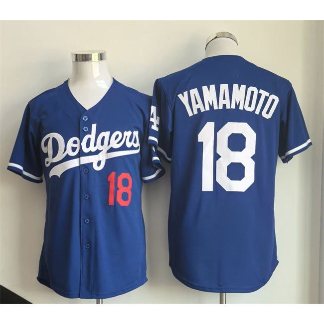 Los Angeles Dodgers #18 Yoshinobu Yamamoto Royal BUTLER Limited Stitched Jersey
