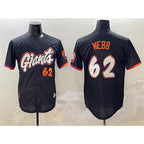 San Francisco Giants #62 Logan Webb Black BUTLER Anthracite 2025 City Connect Limited Stitched Jersey