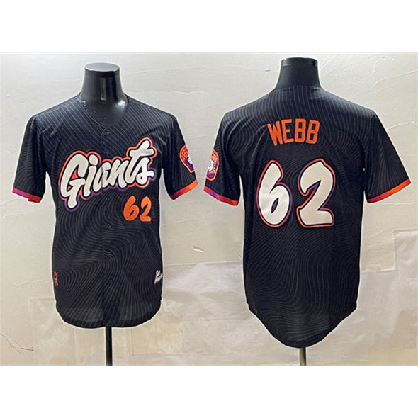 San Francisco Giants #62 Logan Webb Black BUTLER Anthracite 2025 City Connect Limited Stitched Jersey