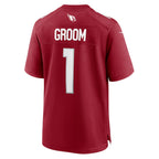 A.Cardinals Number #1 Groom BUTLER Cardinal Game Jersey