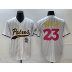 San Diego Padres #23 Fernando Tatis Jr White BUTLER NEW 2023 City Connect Cool Base Stitched Jersey