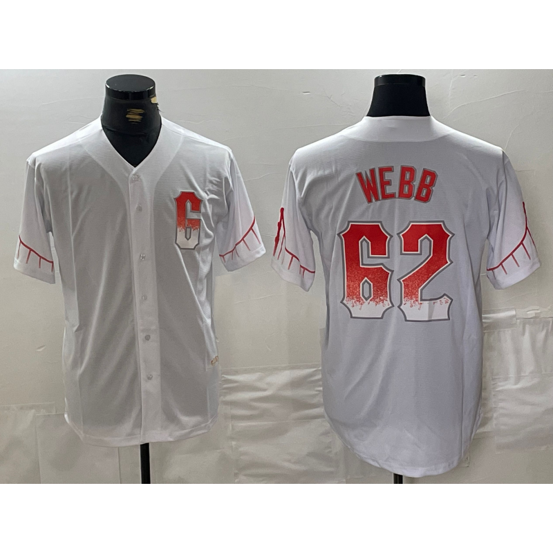 San Francisco Giants #62 Logan Webb White BUTLER City Connect Stitched Cool Base Jersey