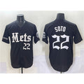New York Mets #22 Juan Soto Black BUTLER 'Gotham Gothic Edition' Vapor Premier Limited Stitched Jersey