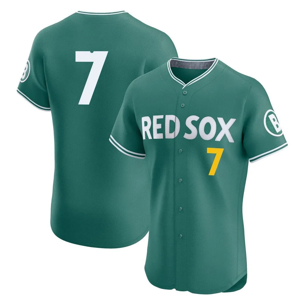 Boston Red Sox #7 Masataka Yoshida Player Green BUTLER City Connect Limited Elite Home Game Stitched Jerseys1