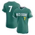 Boston Red Sox #7 Masataka Yoshida Player Green BUTLER City Connect Limited Elite Home Game Stitched Jerseys1