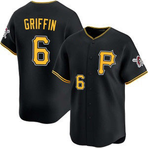 Pittsburgh Pirates #6 Konnor Griffin Black BUTLER Alt Limited Jersey