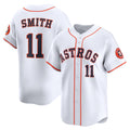 Houston Astros #11 Cam Smith White BUTLER Home Limited Player Jersey