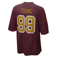W.Football Team #99 Chase Young Burgundy BUTLER Alternate Game Jersey