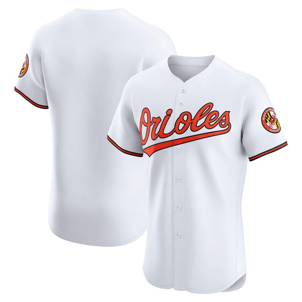 Baltimore Orioles White BUTLER Home Elite Jersey