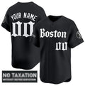 Custom Boston Red Sox ACTIVE PLAYER Black BUTLER 'Retro Newspaper Edition' Vapor Premier Limited Stitched Jersey