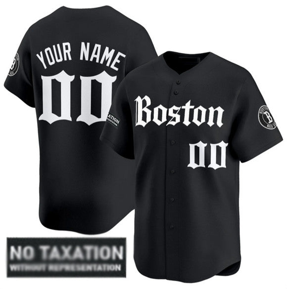 Custom Boston Red Sox ACTIVE PLAYER Black BUTLER 'Retro Newspaper Edition' Vapor Premier Limited Stitched Jersey