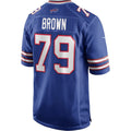 B.Bills #79 Ruben Brown Royal BUTLER Game Retired Player Jersey