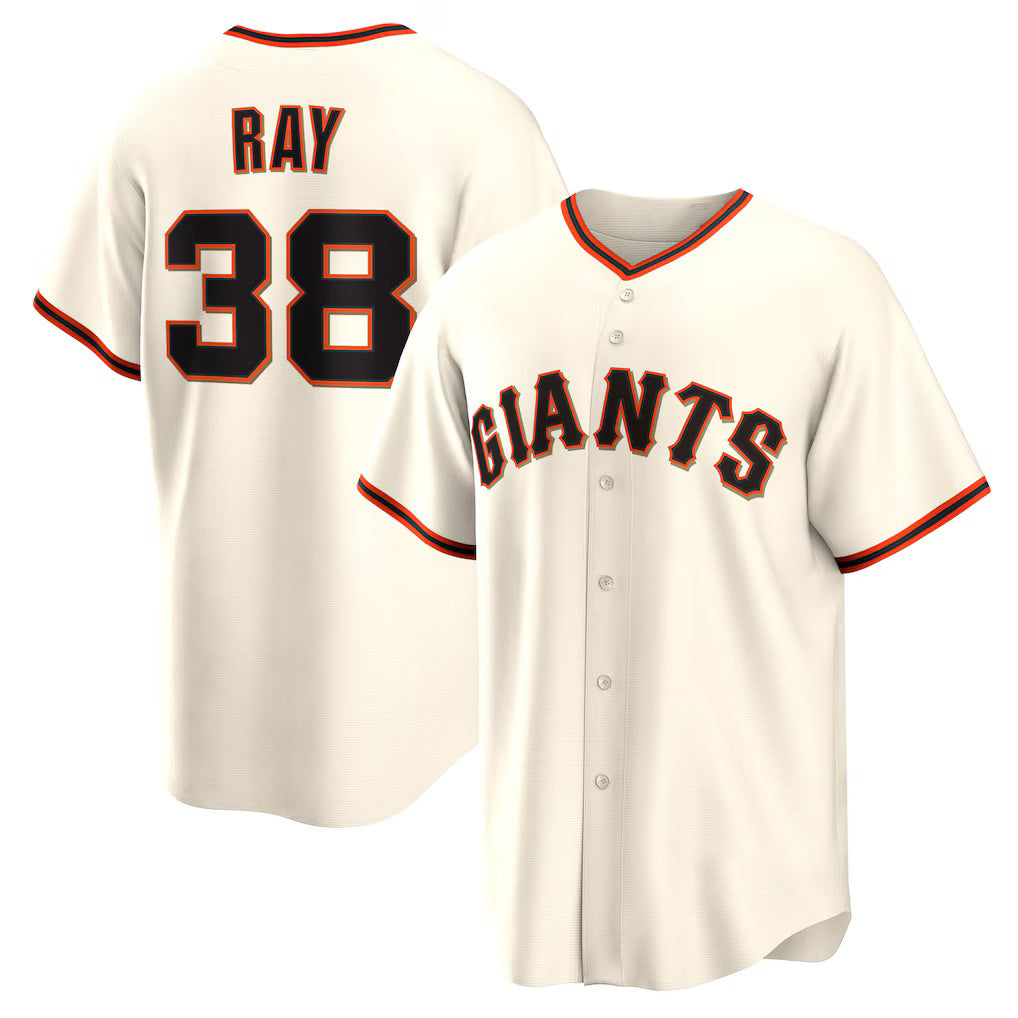 San Francisco Giants #38 Robbie Ray Cream BUTLER Home Replica Jersey