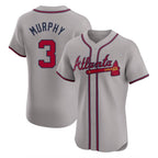 Atlanta Braves #3 Dale Murphy Player Gray BUTLER Limited Elite Home Game Stitched Jerseys