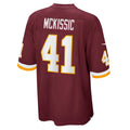 W.Football Team #41 J.D. McKissic Burgundy BUTLER Game Player Jersey