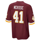 W.Football Team #41 J.D. McKissic Burgundy BUTLER Game Player Jersey