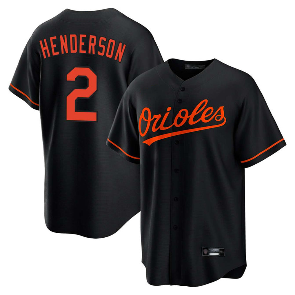 Baltimore Orioles #2 Gunnar Henderson Player Black BUTLER Home Game Stitched Jerseys