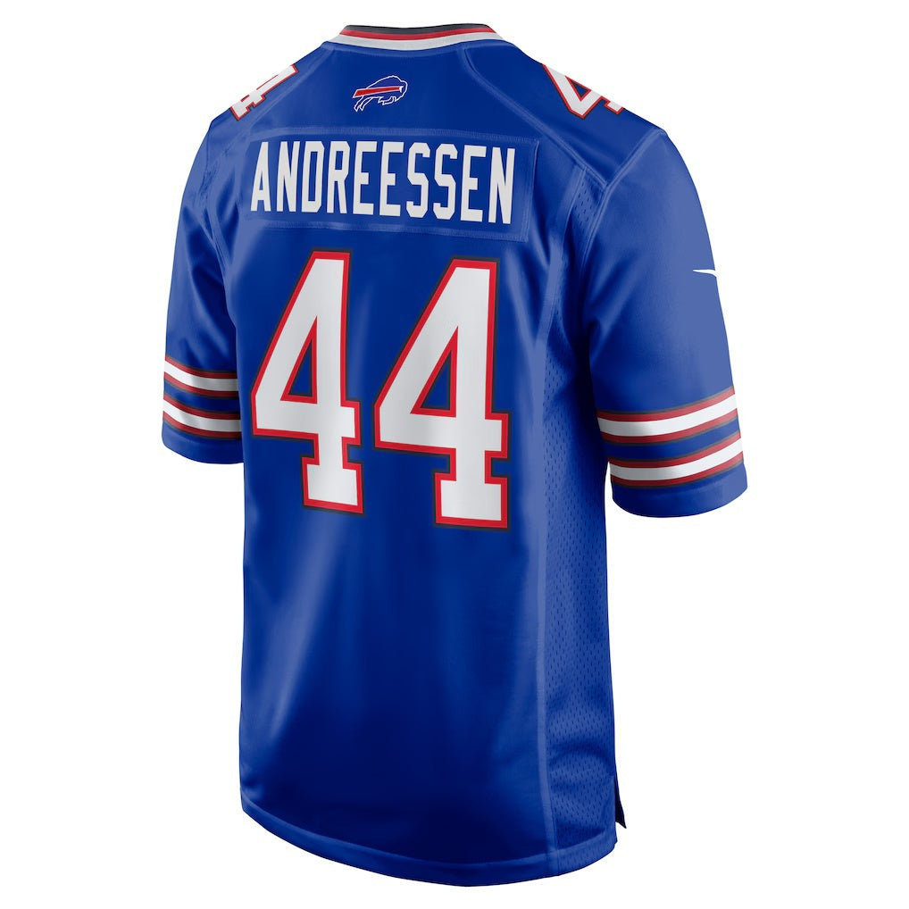 B.Bills #44 Joe Andreessen Royal BUTLER Game Jersey