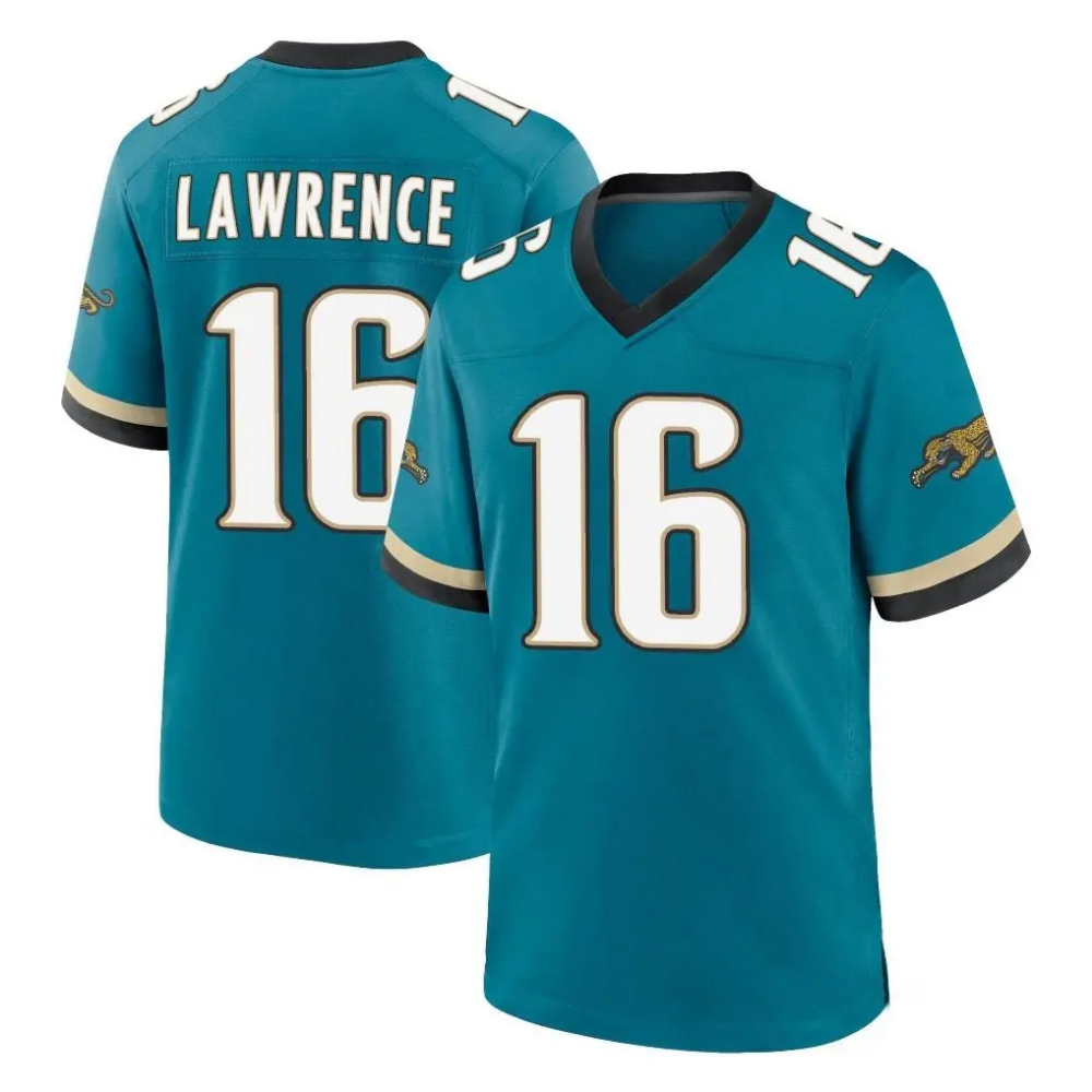 J.Jaguars #16 Trevor Lawrence Player Teal Prowler Throwback Limited Home Game Stitched Jersey BUTLER