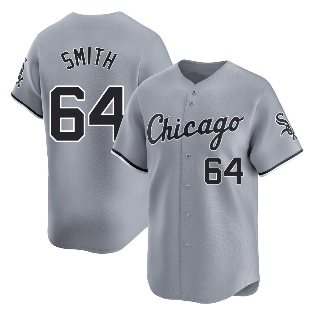 Chicago White Sox #64 Shane Smith Player Gray BUTLER Road Limited Home Stitched Jerseys