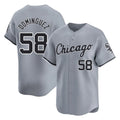 Chicago White Sox #58 Seranthony Dominguez Player Gray BUTLER Road Limited Home Stitched Jerseys