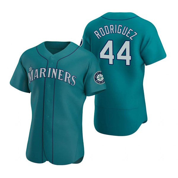 Seattle Mariners #44 Julio Rodr¨ªguez Aqua BUTLER Flex Base Stitched Jersey