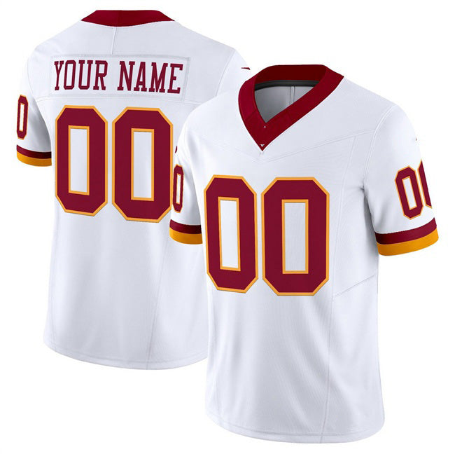 Custom W.Commanders Active Player White BUTLER 2025 F.U.S.E. Throwback Vapor Limited Stitched Jersey