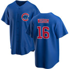 Chicago Cubs #16 Patrick Wisdom Blue BUTLER Cool Base Stitched Jersey