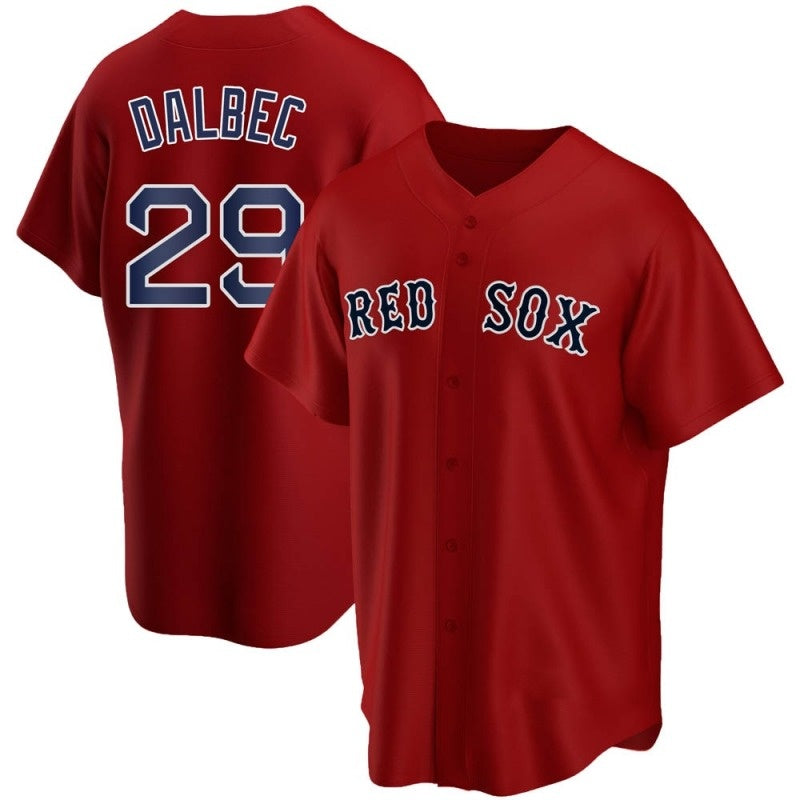 Boston Red Sox #29 Bobby Dalbec Red BUTLER Stitched Cool Base Jersey