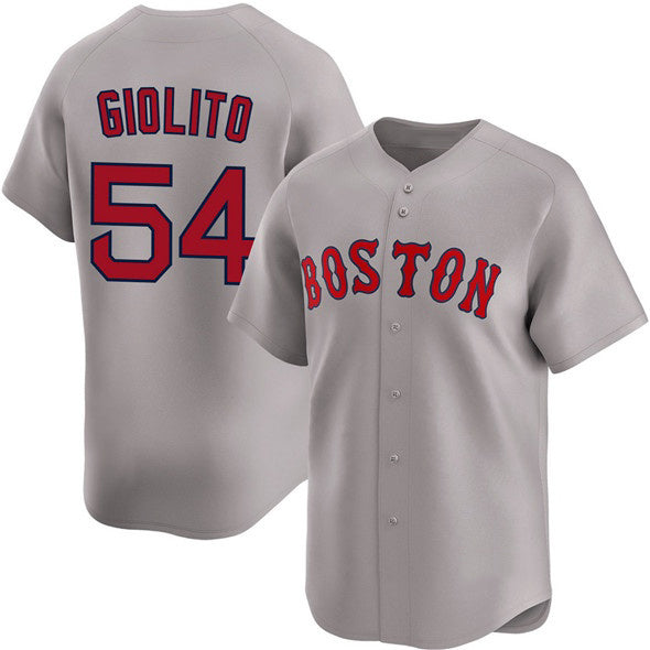 Boston Red Sox #54 Lucas Giolito Gray BUTLER 2024 Away Limited Stitched Jersey